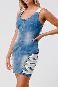 PLAY IT HARD DENIM DRESS