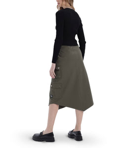 ARMY MIDI SKIRT