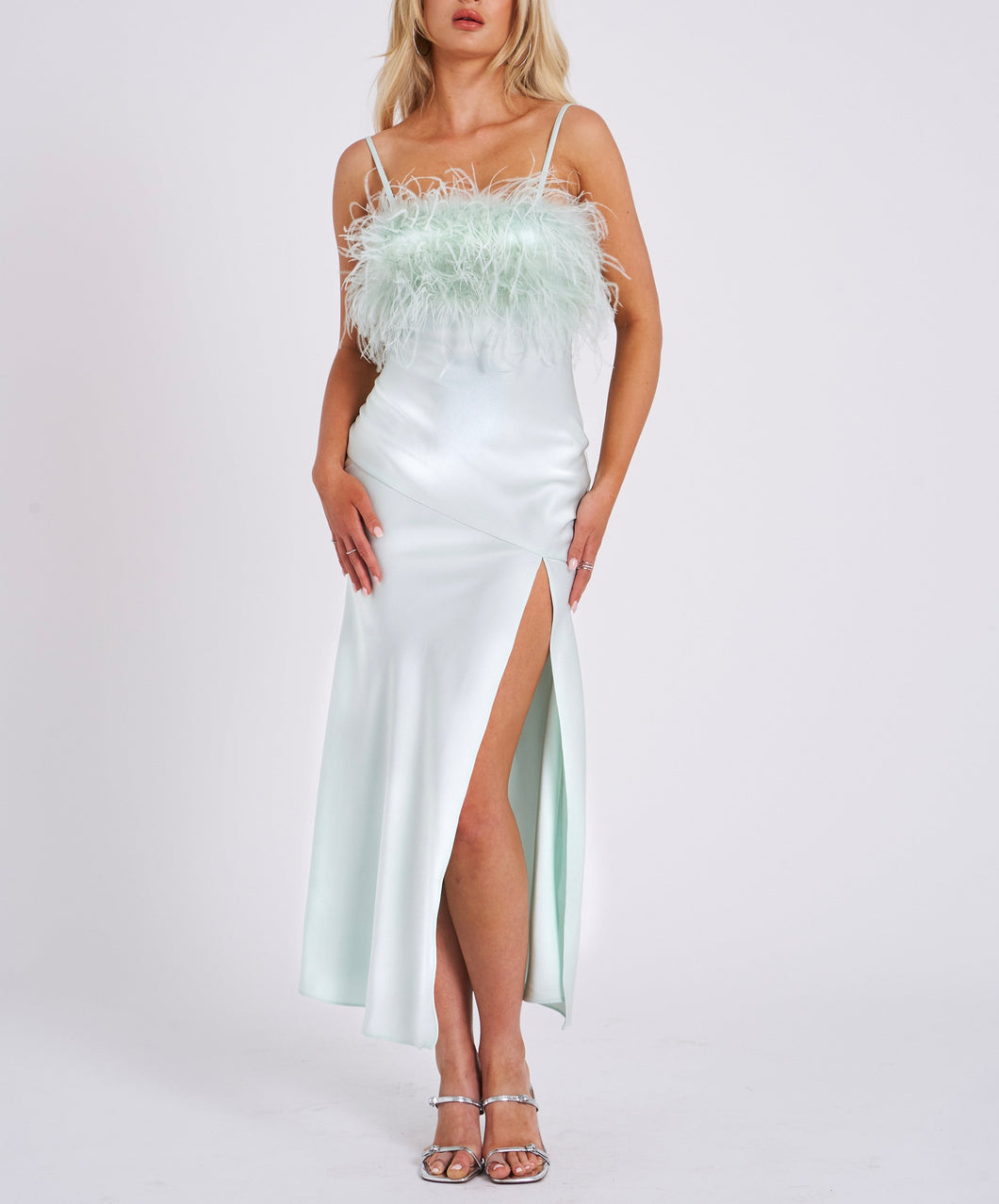 ANNARA SATIN MAXI DRESS