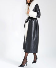 Load image into Gallery viewer, ZAIDA VEGAN LEATHER COAT