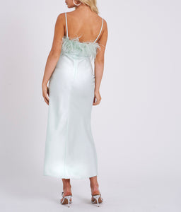 ANNARA SATIN MAXI DRESS