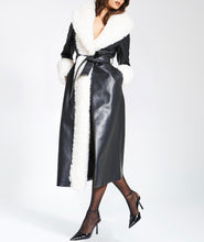 Load image into Gallery viewer, ZAIDA VEGAN LEATHER COAT