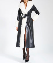 Load image into Gallery viewer, ZAIDA VEGAN LEATHER COAT